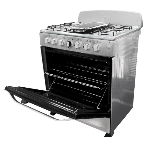 ESTUFA D/GAS 30" (A+) "GRS" 6 QUEMADORES COPETE SILVER #30GM2S-GT