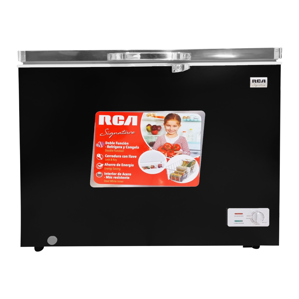 FREEZER HOR. 1 PUERTA 7.5 PIES (A+) "RCA"  NEGRO #RCSF75DA