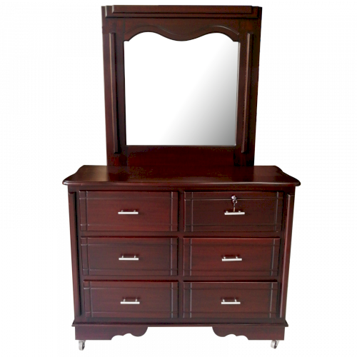 ROPERO  "NT6030" 6 PUERTAS 3 GAVETAS CAFE #IMUCA