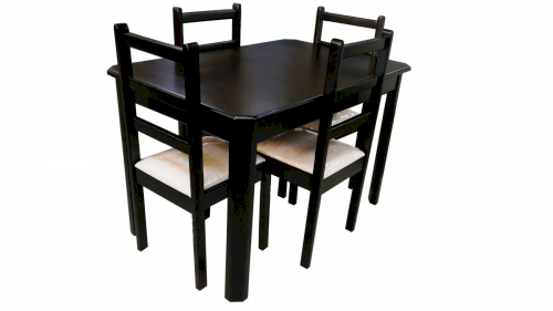 JUEGO  DE COMEDOR CUAD. "VALENCIA"  4-SILLAS  #AMAYA