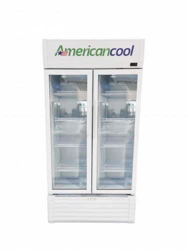 VITRINA VERT. 2 PUERTAS 16 PIES (A+)  "AMERICAN COOL" R134 BLANCO#ARN1651DX