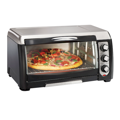HORNO TOSTADOR "HAMILTON BEACH" INOX/NEGRO #31330D