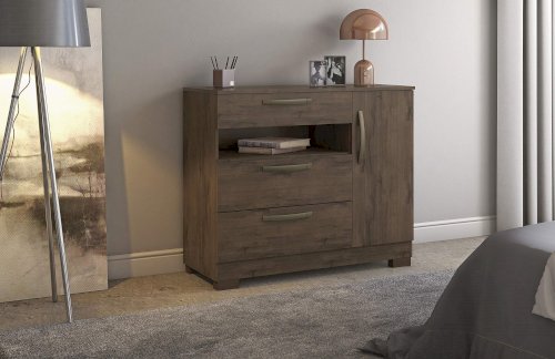 COMODA "NT5025"/ NT5075  3 GAVETAS 1 PUERTA  #IMUCA