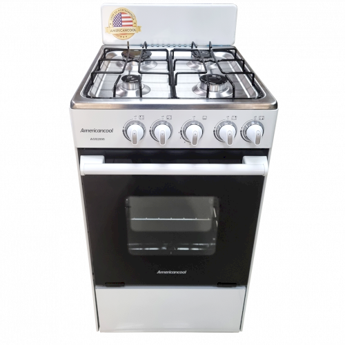 ESTUFA D/GAS 20" (A+) "AMERICAN COOL" 4 QUEMADORES BLANCA  #AGS2000