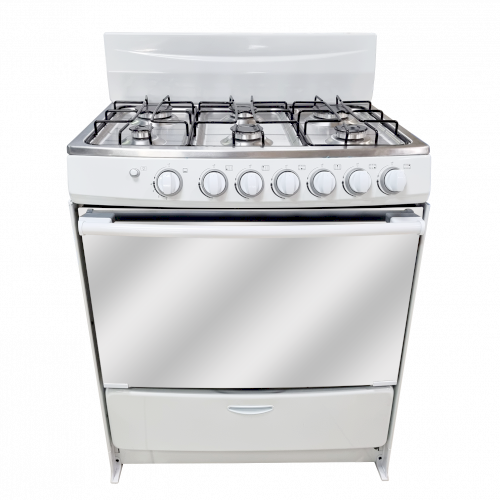 ESTUFA D/GAS 30" (A+) "OSTER" 6 QUEMADORES BLANCA #OS-GSBMI30BW