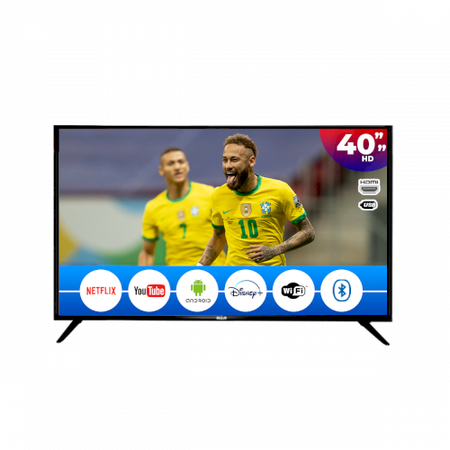 TV SMART 40" "RCA" ISDBT VOICE/CHROME CAST/HDMIX3/WIFI/MEMORY86M #RC40F23S-SM