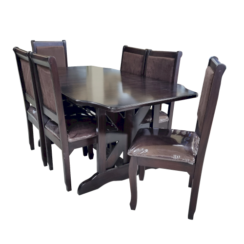 JGO DE COMEDOR RECT. "ATLAS" 6 SILLAS #MORALES
