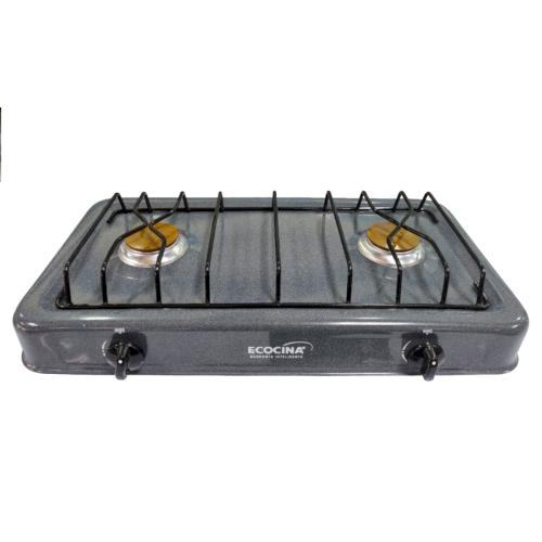 ESTUFA DE GAS D/MESA  2 QUEM¨ ECOCINA  GRIS #C-2EG