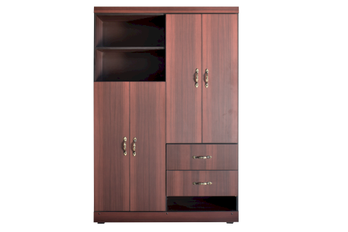 ROPERO "BUCARES INNOVA"  4 PUERTAS+2 GAVETAS WENGUE LISO #FAMESA