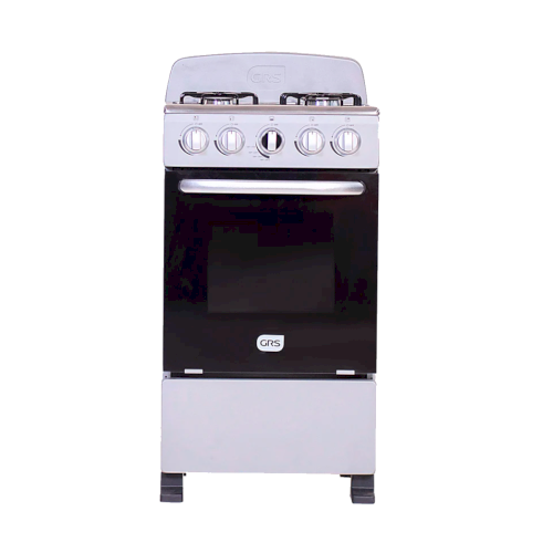 ESTUFA D/GAS 20" (A+) "GRS" 4 QUEMADORES /COPETE SILVER #20GE2S