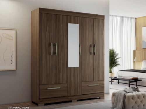 ROPERO "DOMANI" 5 PUERTAS 2 GAVETAS #IMUCA #5175