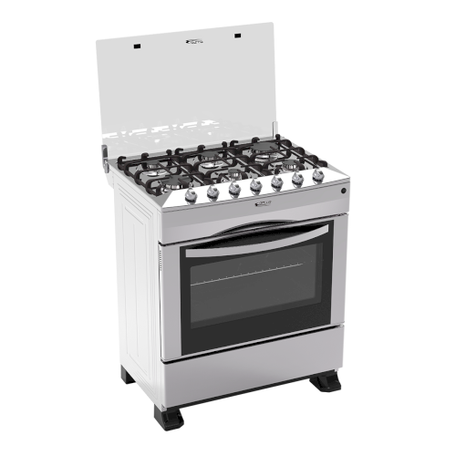 ESTUFA D/GAS 30"  (A+) "GPLUS" TAPA DE VIDRIO INOX  P. SUPERIOR  #GP-COC30SINOX