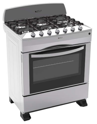 ESTUFA D/GAS 30"  (A+) "GPLUS" C/RESPALDO -INOX  P.SUPERIOR  #GP-COC3SINOX