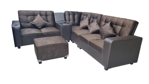 JGO DE SALA "SEVILLA MODULACION" 5 PIEZAS +4 COJINES+1 BUTACA COLOR  MOSTAZA #FAMESA