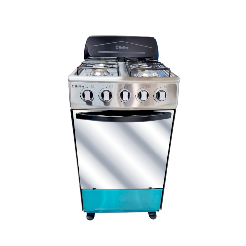 ESTUFA D/GAS 20" (A+) "HOTLINE" 4 QUEMADORES /COPETE #ACE-INOX #HLGR494