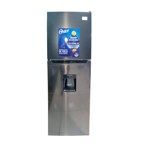 REFRI NO FROST C/DISPENSADOR  2 PUERTAS 9 PIES (A+) "OSTER"  NEGRO  #OS-NFME2900BD