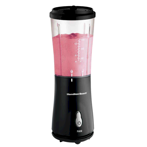 LICUADORA PERSONAL D/PLASTICO 1 VELOCIDAD 14 ONZAS "HAMILTON BEACH" NEGRA #51101BV #10328