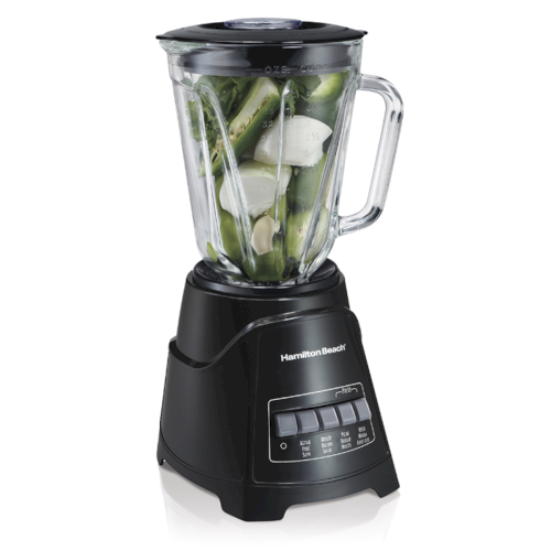 LICUADORA D/VIDRIO 12 VELOCIDADES 1.2 LITROS  "HAMILTON BEACH" 700WATT NEGRO #58146-MX #811467