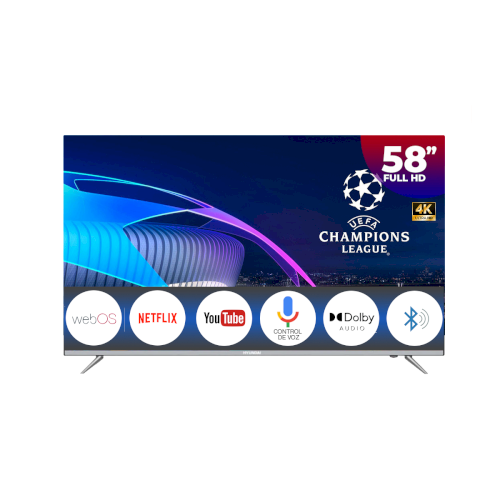 TV SMART LED 58" "HYUNDAI" SISTEMA WEBOSHUB /HDMI/USB/3840P/4KUTRAHD/BT #HYLED5808W4KM