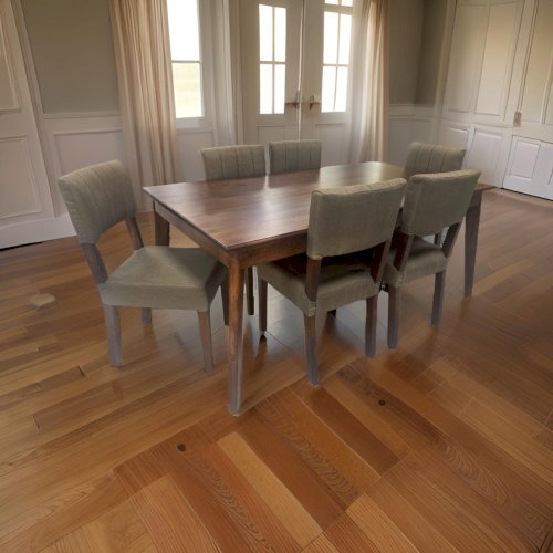 JGO DE COMEDOR RECTANGULAR "VERSALLES "6 SILLAS SUIZA #CENTURY