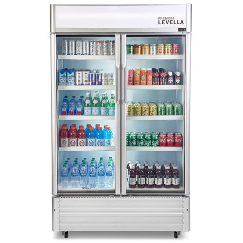 VITRINA VERT. 2 PUERTAS 29 PIES  "PREMIUM" SILVER  #PRN29DX