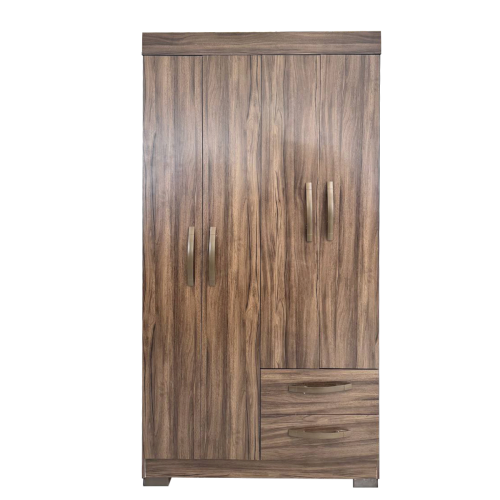 ROPERO "NT6010" 4 PUERTAS 2 GAVETAS CAFE  #IMUCA