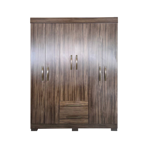 ROPERO "NT6015" 6 PUERTAS 2 GAVETAS CAFE #IMUCA