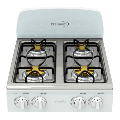 ESTUFA D/MESA GAS 4 QUEMADORES  "PREMIUM" BLANCA #PPS405