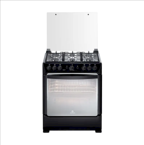 ESTUFA D/GAS 30"  (A+) "SORRENTO ZRO NEGRA" 6 QUEMADORES #C30 #S01 #INDURAMA