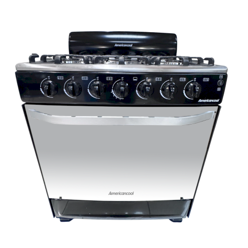 ESTUFA D/GAS 30" "AMERICAN COOL" NEGRA  #AGS3370