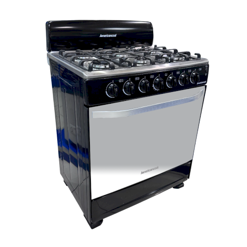 ESTUFA D/GAS 30" "AMERICAN COOL" NEGRA  #AGS3370