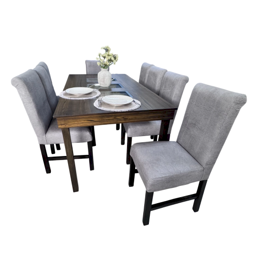 JGO DE COMEDOR RECT. "ENCUENTRO PLUS"  FRATERNIDAD 8 SILLAS LINO #INTERIORISA