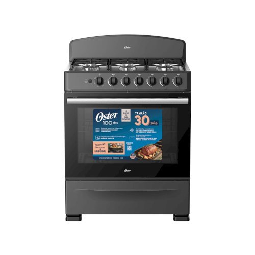 ESTUFA D/GAS 30" (A+) "OSTER" NEGRA #OS-GSBM30061B