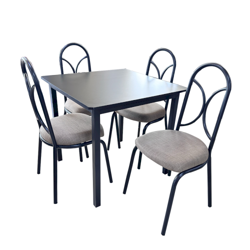 JGO DE COMEDOR D/METAL "PROMOCIONAL" 4 PERSONAS #PRO4P #MD